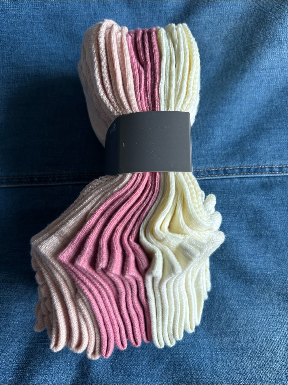 🧦 Vince Camuto No Show Socks 10-Pack Pastel Pink Cream & Mauve NWT